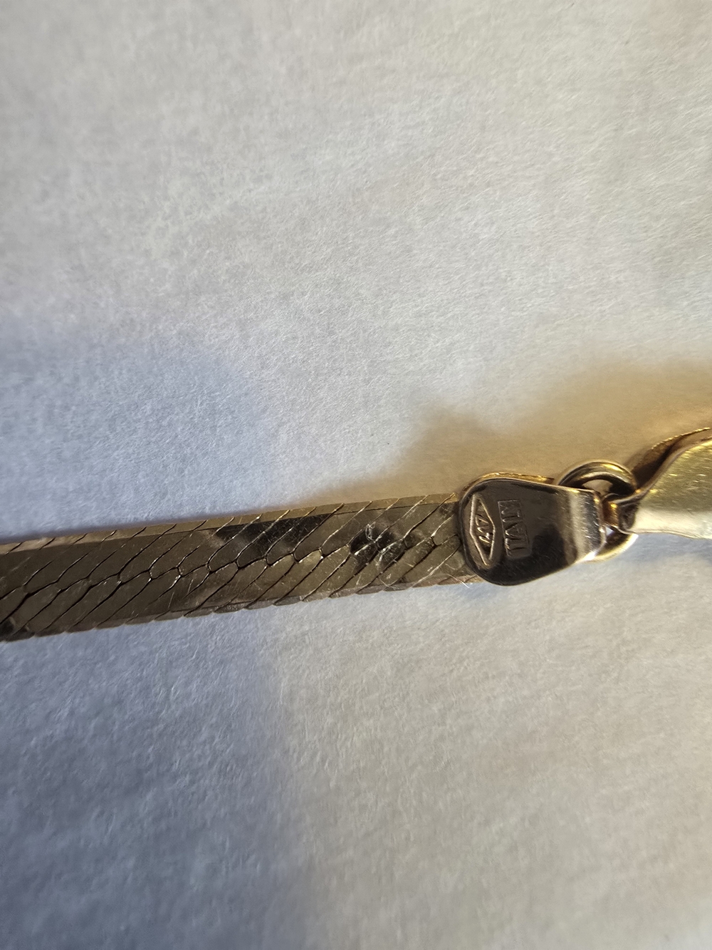 10k Gold Women’s Herringbone Chain Bracelet